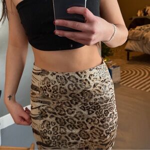 Leopard Print Women's Skirt